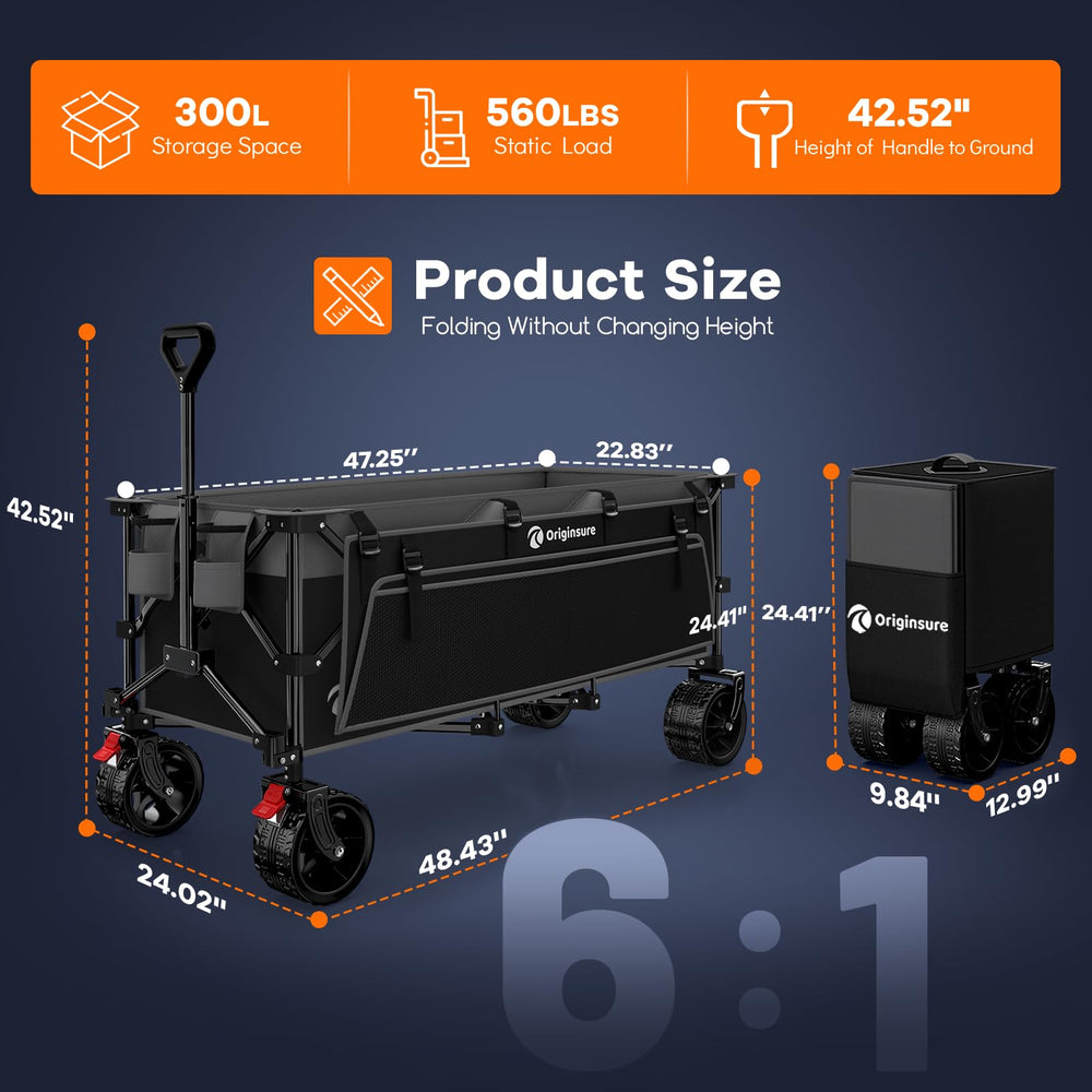 Originsure folded compact in car trunk for easy storage and transport