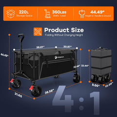 Originsure folded in car trunk for compact travel convenience