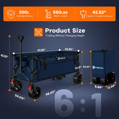 Originsure folded compact wagon in car trunk for easy transport