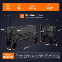 Originsure wagon alloy steel frame close-up showing strengthened durability benefit
