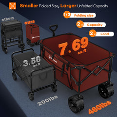 Originsure big all-terrain wheel close-up offering smooth rolling and better sand performance