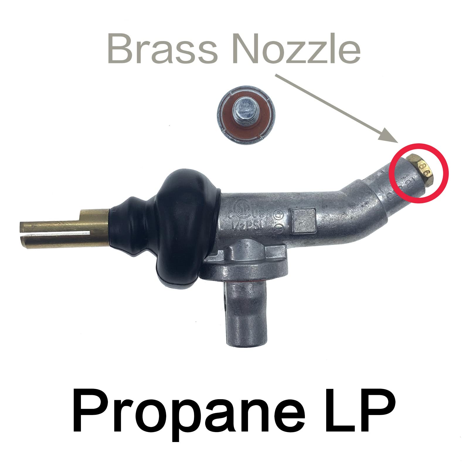 ORIGPARTS valve close-up of seal and machining detail ensuring reliable gas tightness