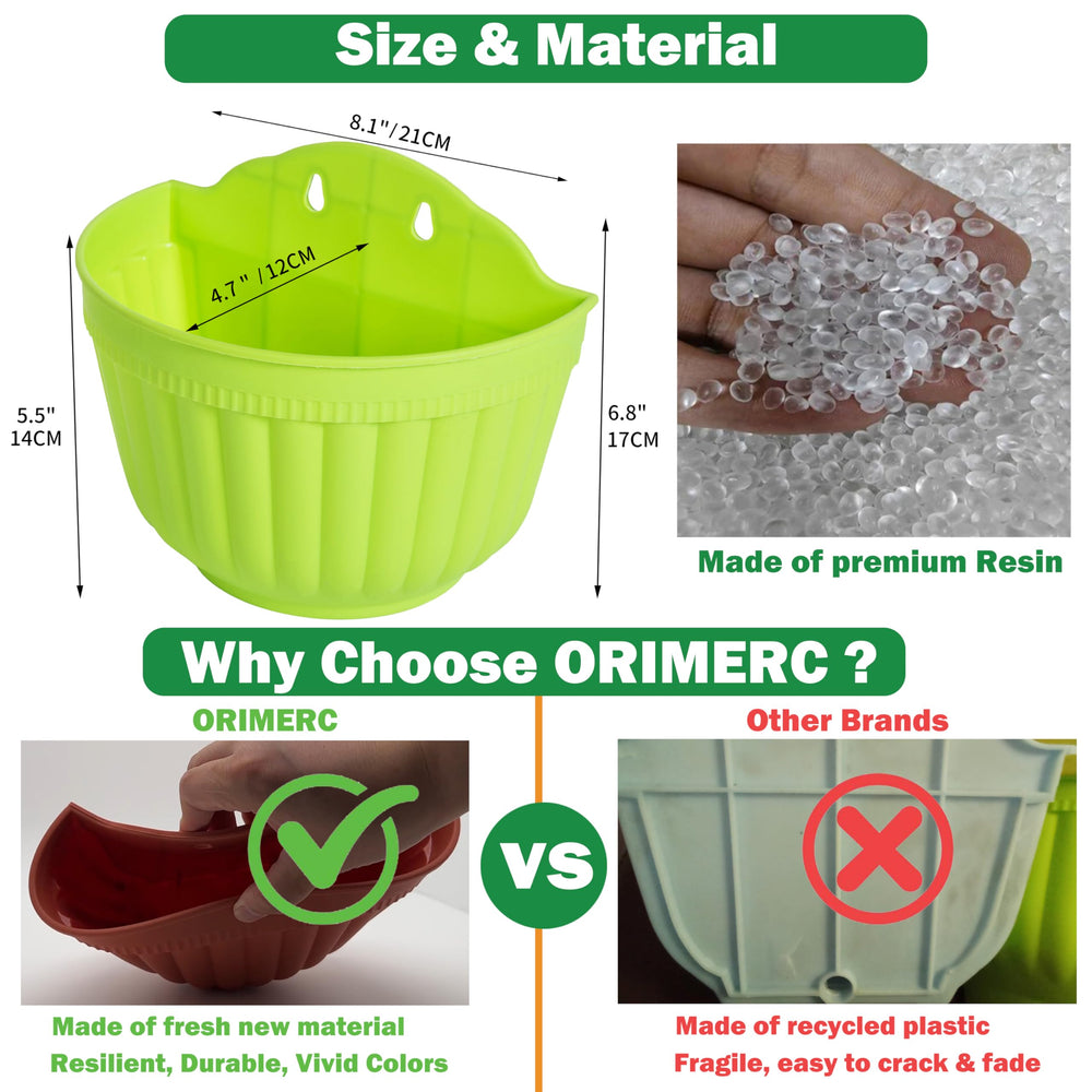 ORIMERC size comparison with hand illustrating compact, lightweight design