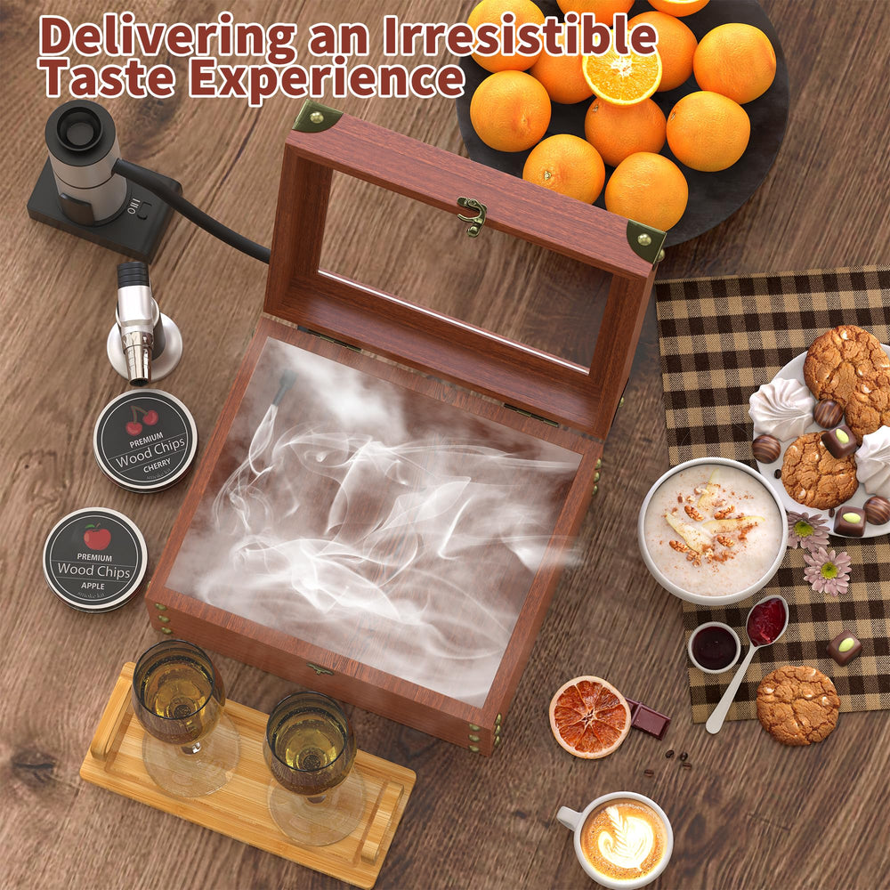 Orionstar apple and cherry wood chips close-up offering natural flavor and aromatic benefit