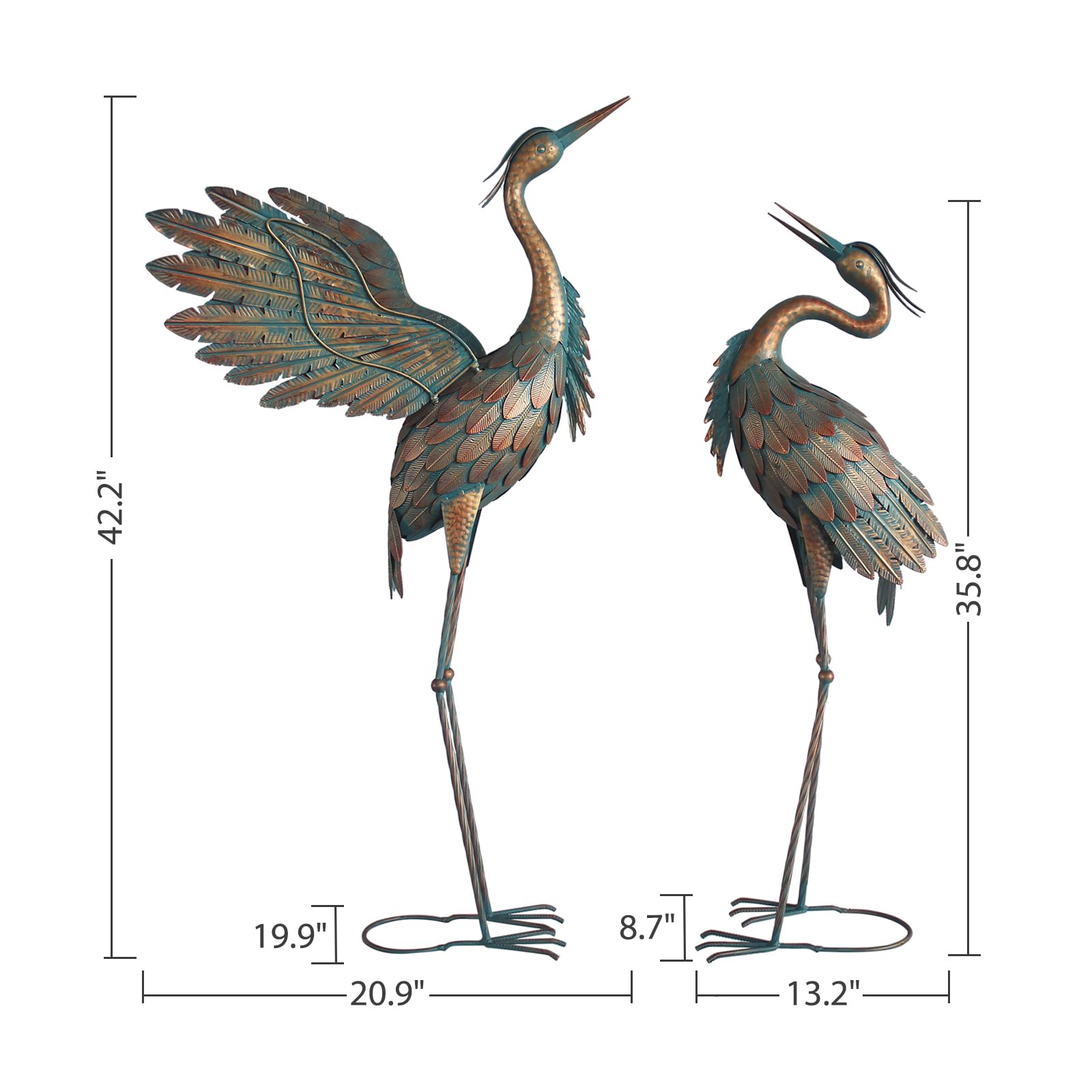 Oritty pair beside a chair showing scale and vertical presence