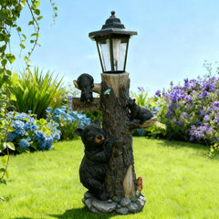 Hand-painted resin texture on Oritty statue showing durable finish and color depth