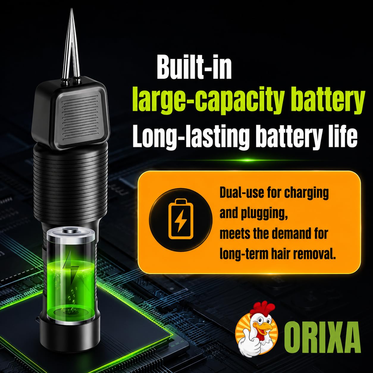 ORIXA stainless tweezer teeth detail showing corrosion-resistant durability