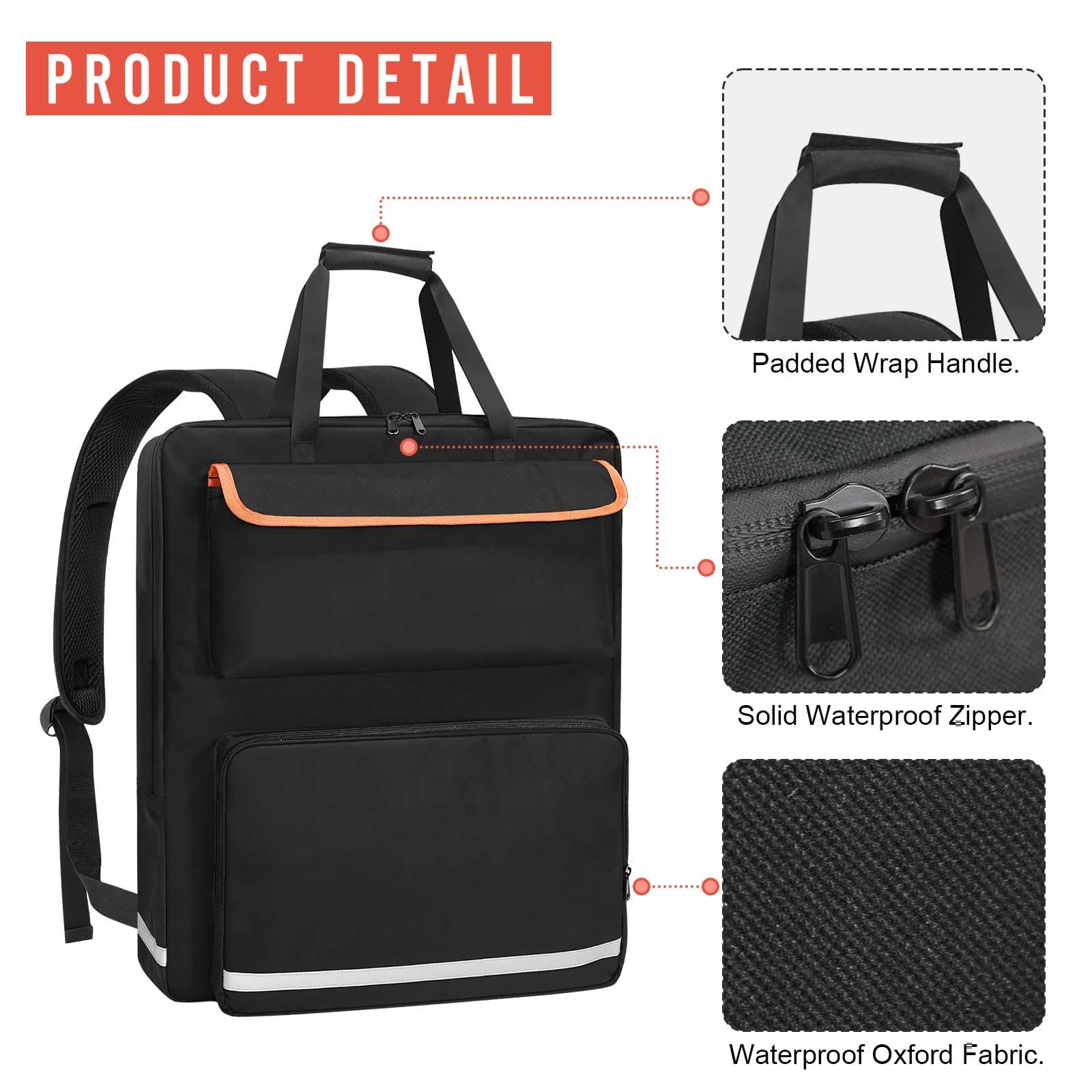 ORKELS convertible backpack worn on shoulders for hands-free outdoor carry