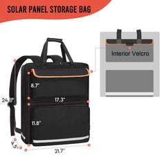 ORKELS open double-layer compartment revealing space for two panels