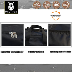 Orqihod fabric texture detail highlighting 420D waterproof strength