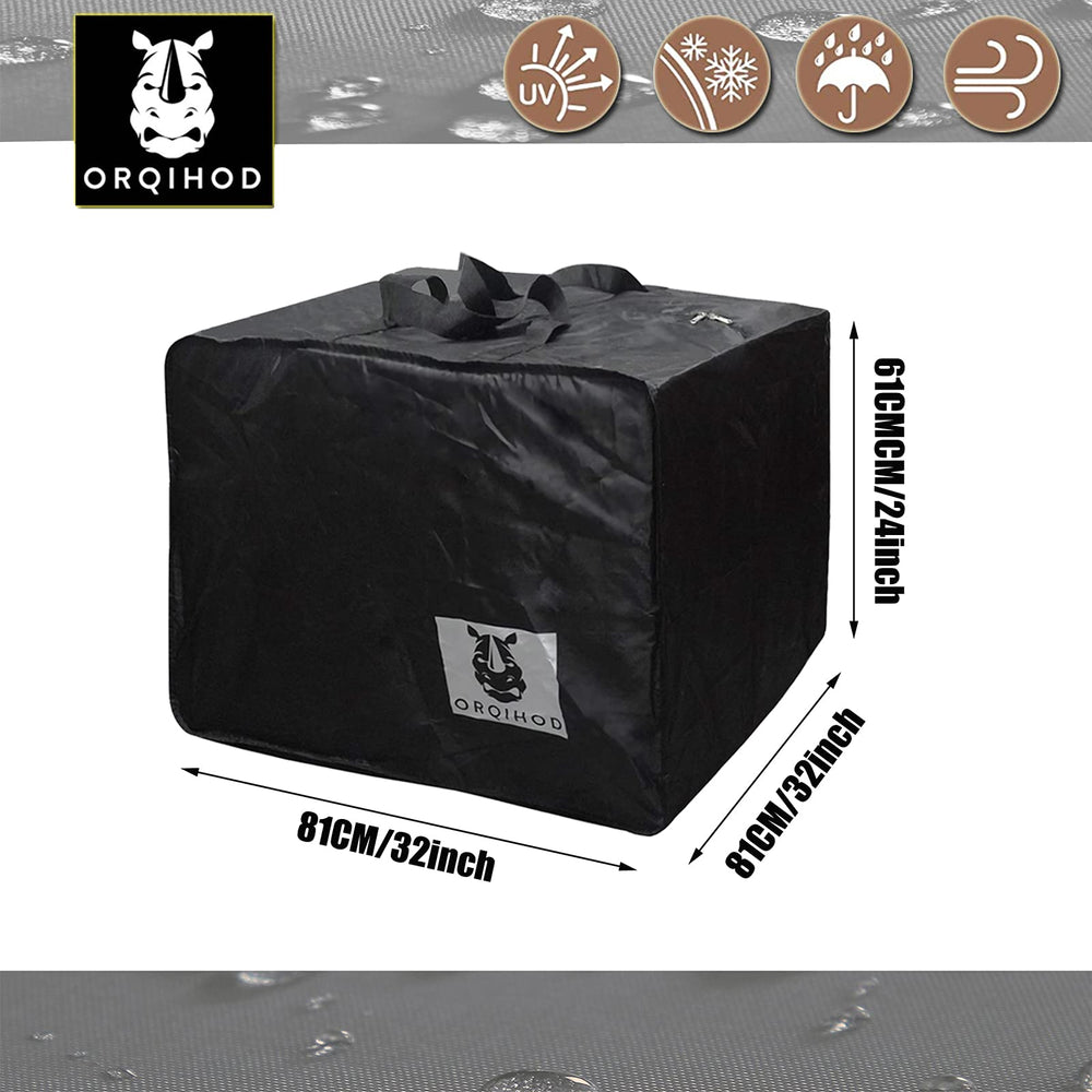 Orqihod folded flat to save space in storage