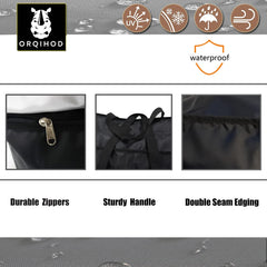 Orqihod heavy-duty zipper with flap highlighting added water protection