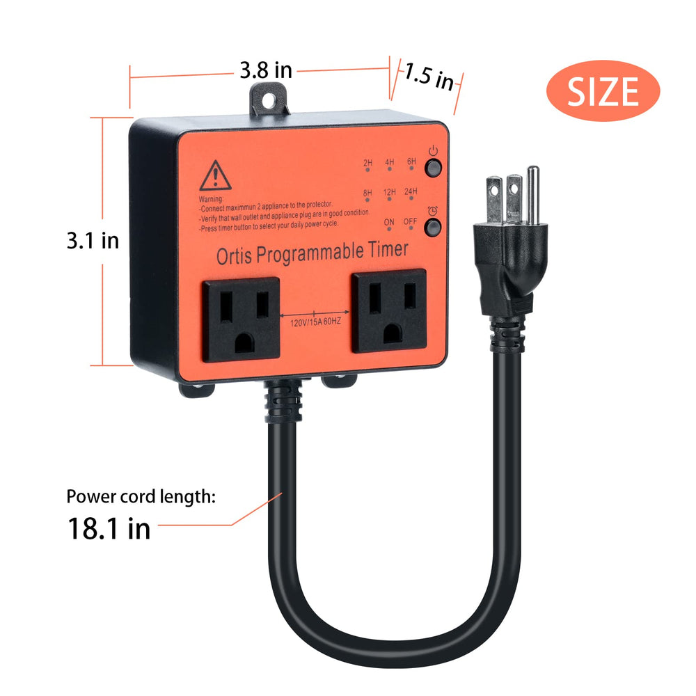 Ortis next to tools showing compact scale and easy outdoor placement