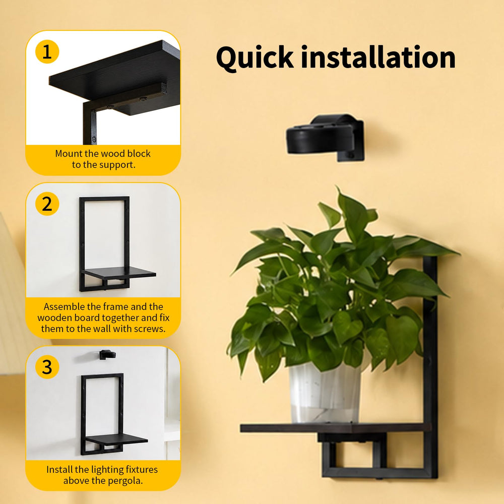 Orvado shelf in bathroom showcasing plants and saving counter space with added light