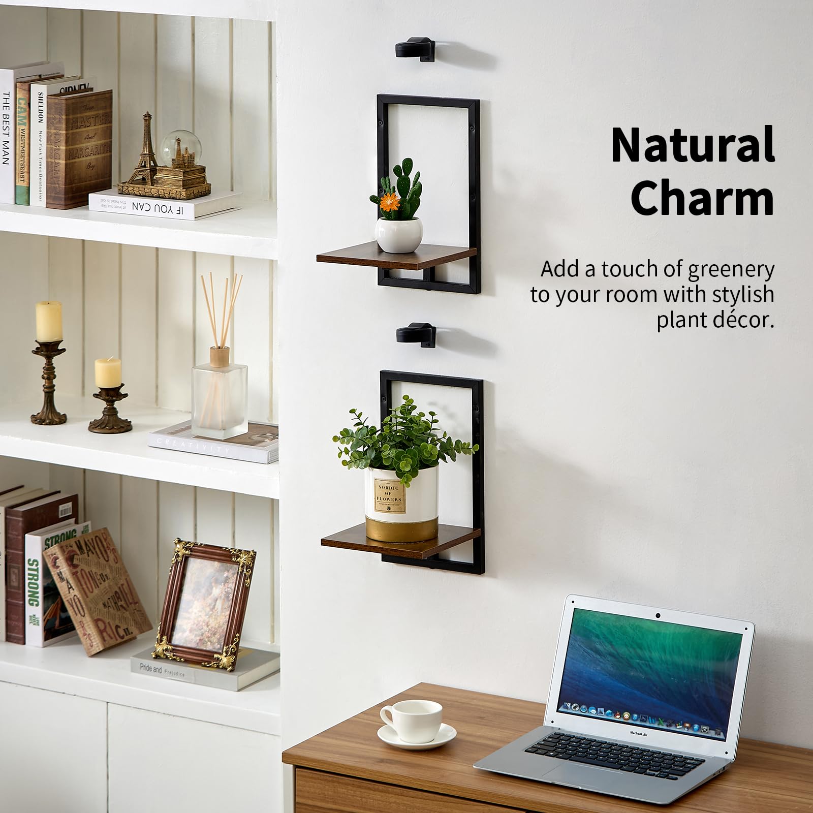 Orvado remote control beside shelf showing easy light and timer adjustments