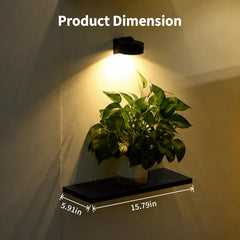 Orvado side profile highlighting floating shelf depth and sturdy support for decor