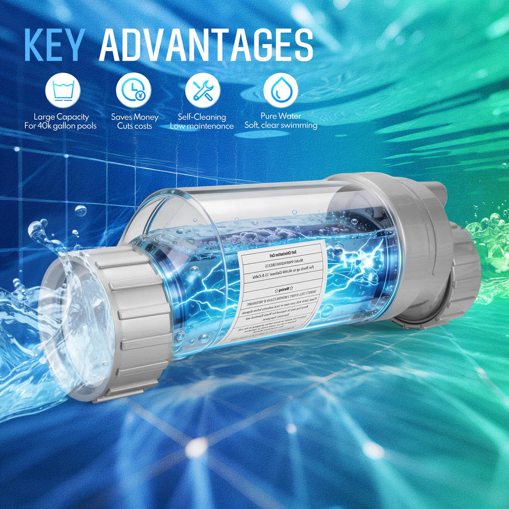 Orvex T-15 installed in pool plumbing demonstrating quick replacement benefit