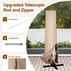 ORYNTREX zipper detail with extension cord for easy closing benefit