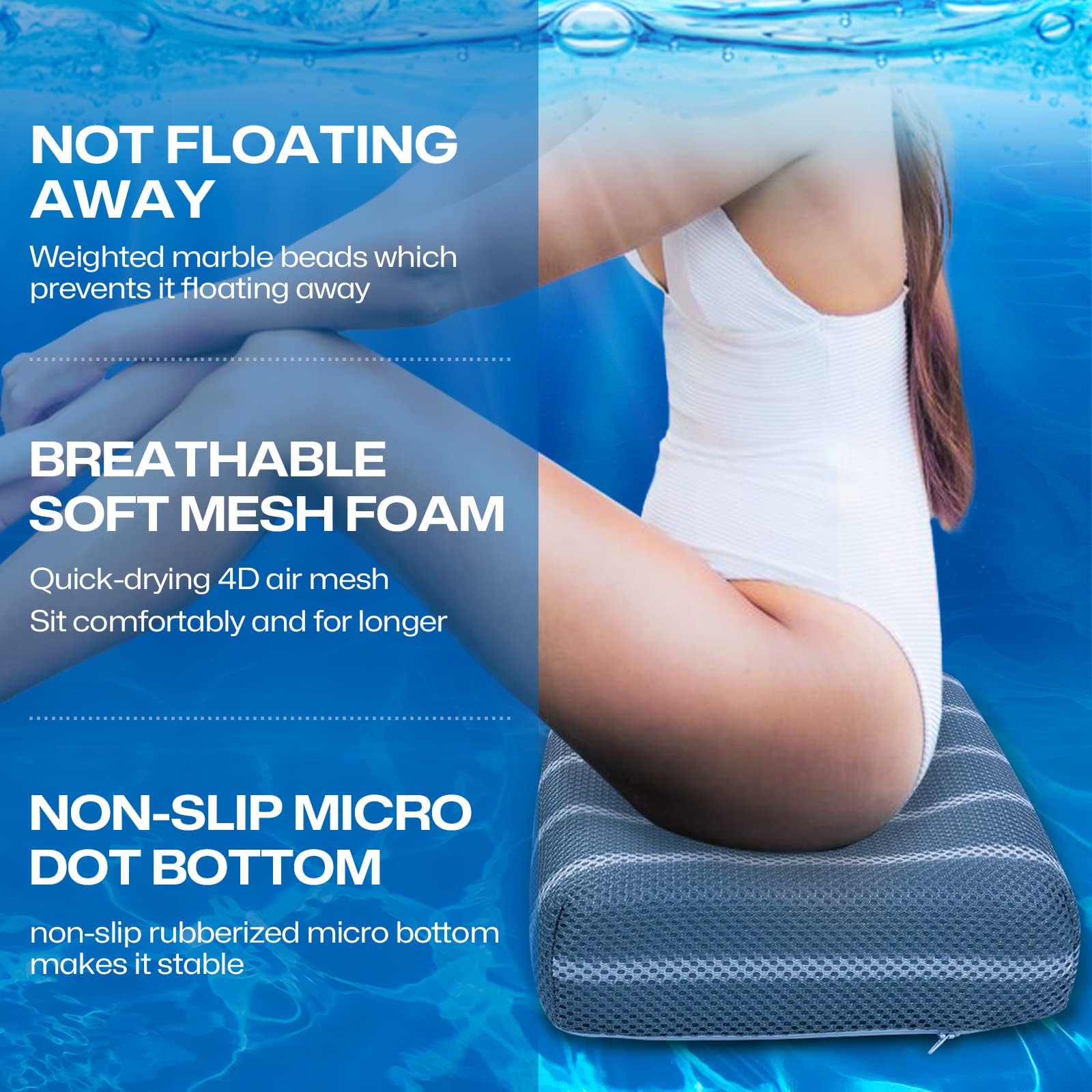 OS OMYSTYLE close-up of 4D mesh texture for fast drying benefit