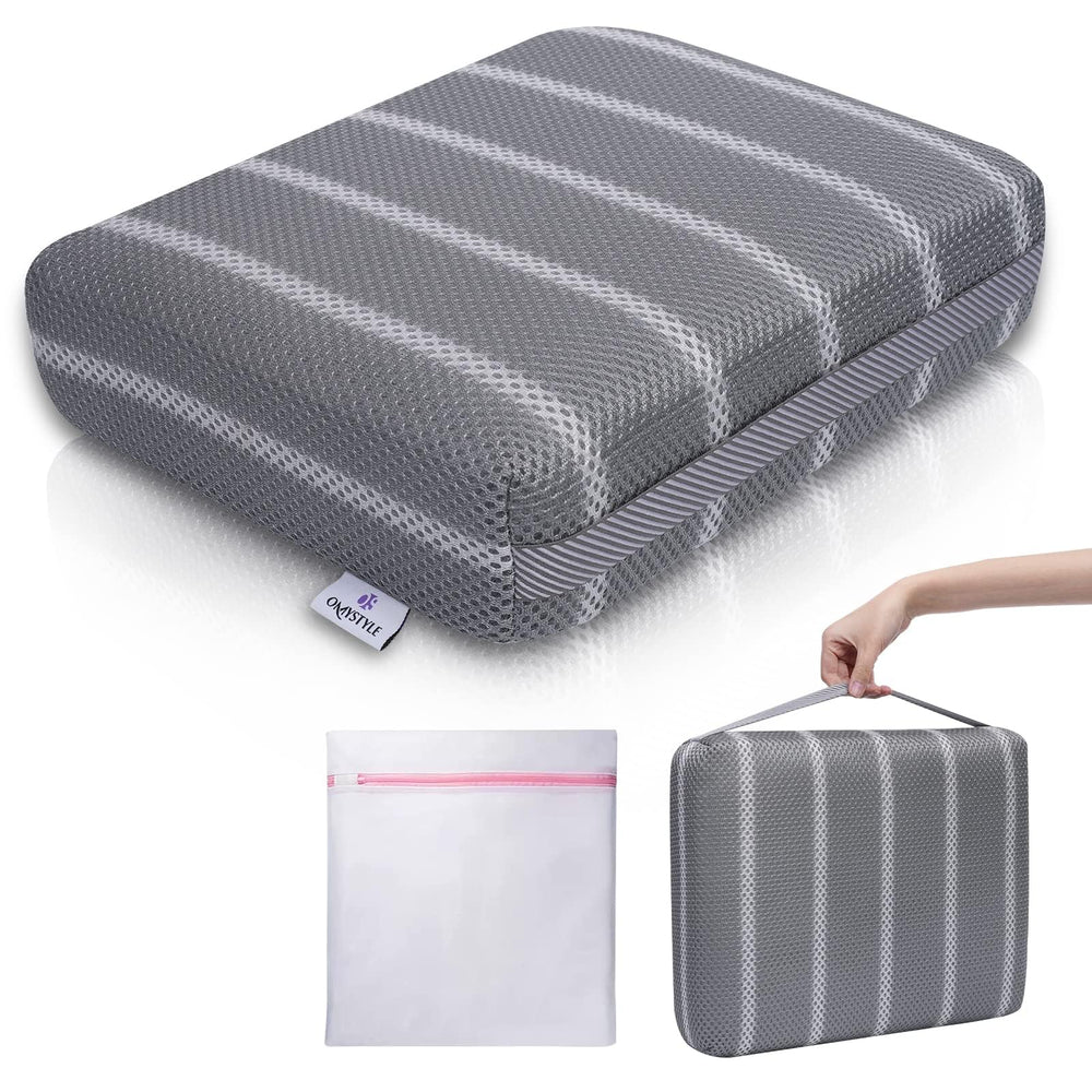 OS OMYSTYLE front view showing pillow shape and fit for comfort