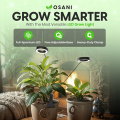OSANI close-up of LED panel highlighting LED density and even plant coverage benefit