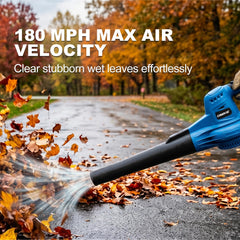 OSEKIE blower front closeup highlighting nozzle and ergonomic handle for comfort