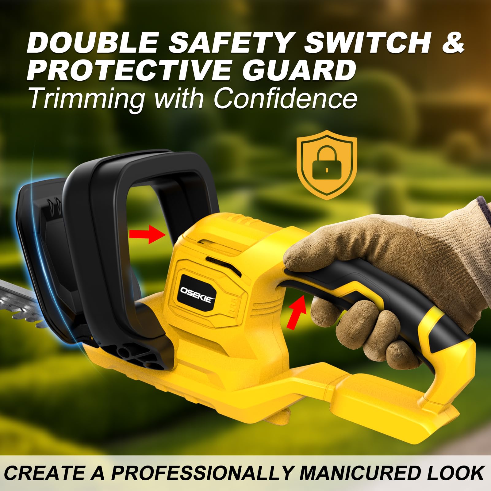 OSEKIE cutting a 3/5-inch branch to show robust cut capacity and performance