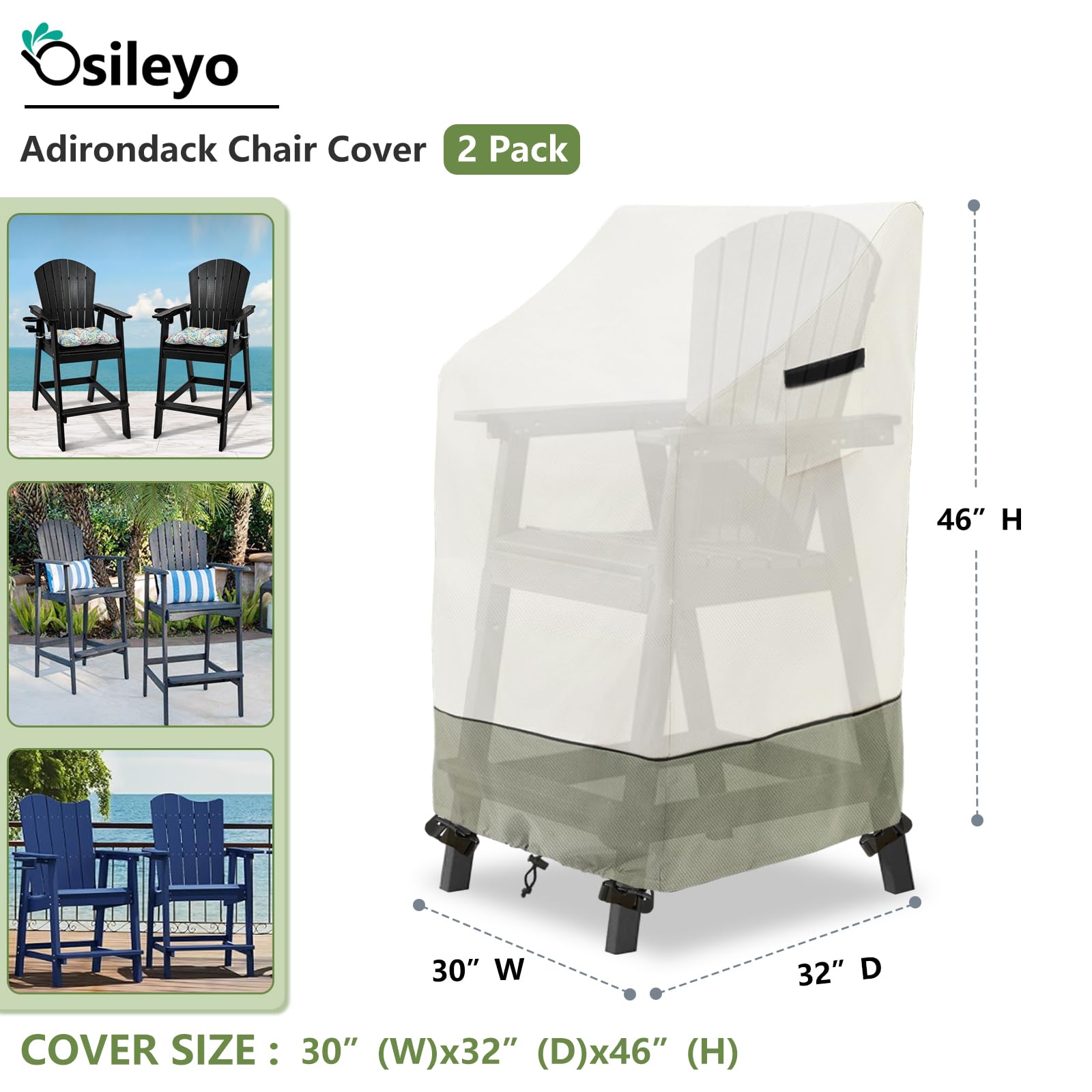 Osileyo close-up of 600D fabric texture, highlights durable waterproof protection