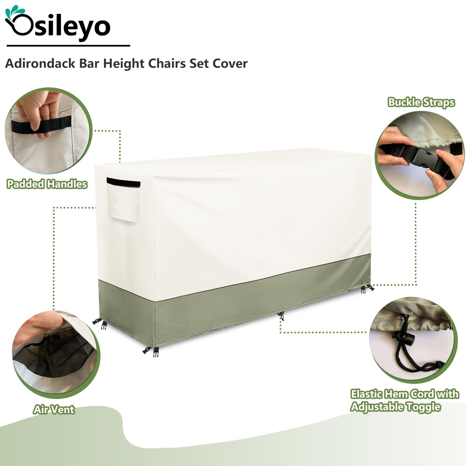 Osileyo close-up of air vent and padded handle, easier handling and airflow