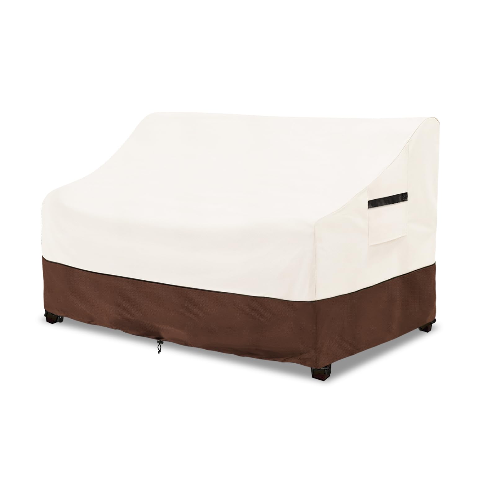Osileyo front view cover protecting a 2-seater loveseat, shows full-coverage protection