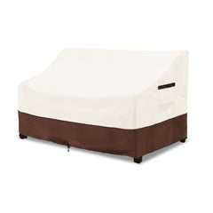Osileyo front view cover protecting a 2-seater loveseat, shows full-coverage protection