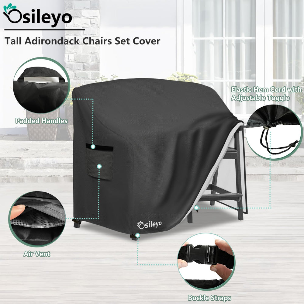Osileyo side handles and drawstring detail for easy installation and secure fit