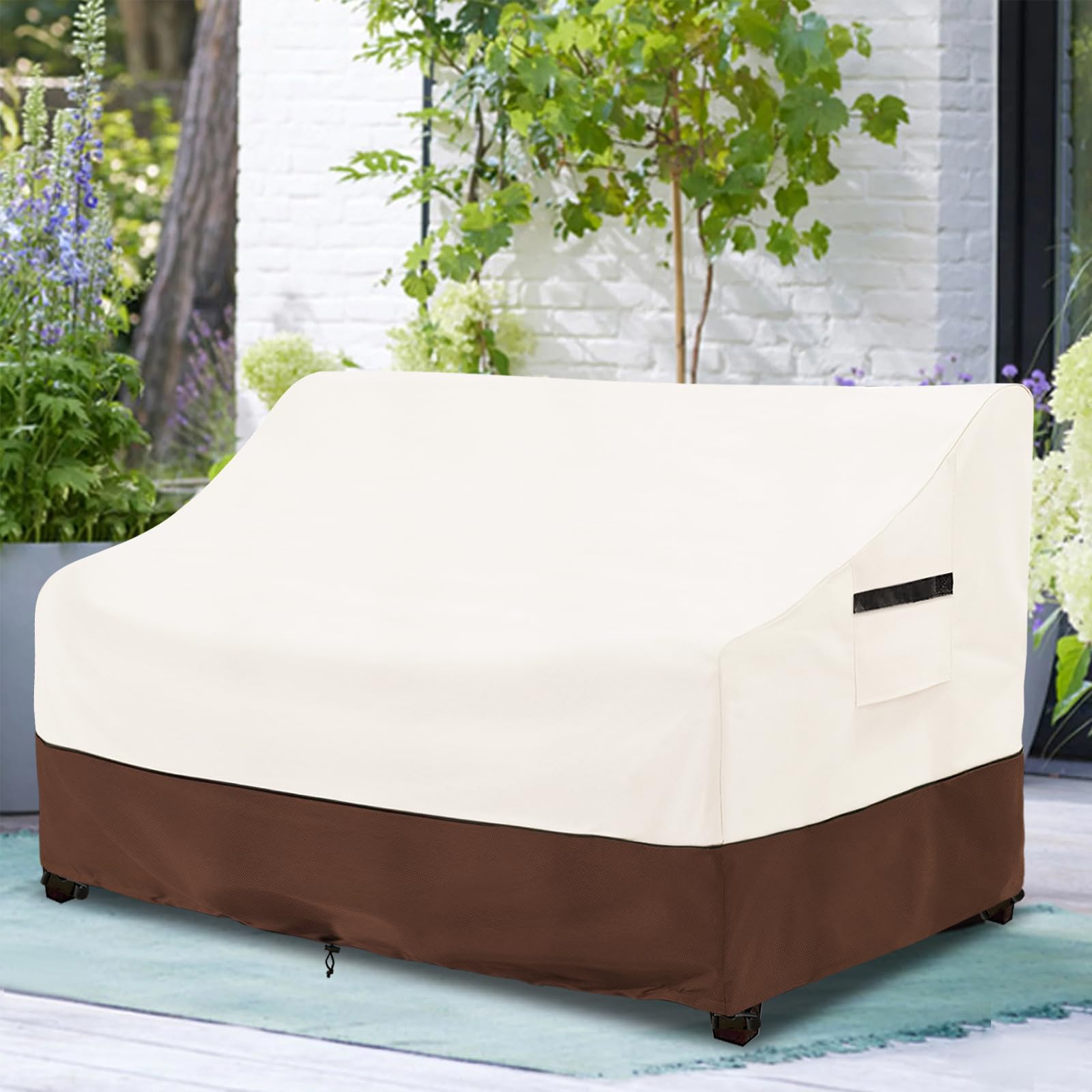 Osileyo measuring tape beside cover, demonstrates fit for 66-inch sofas