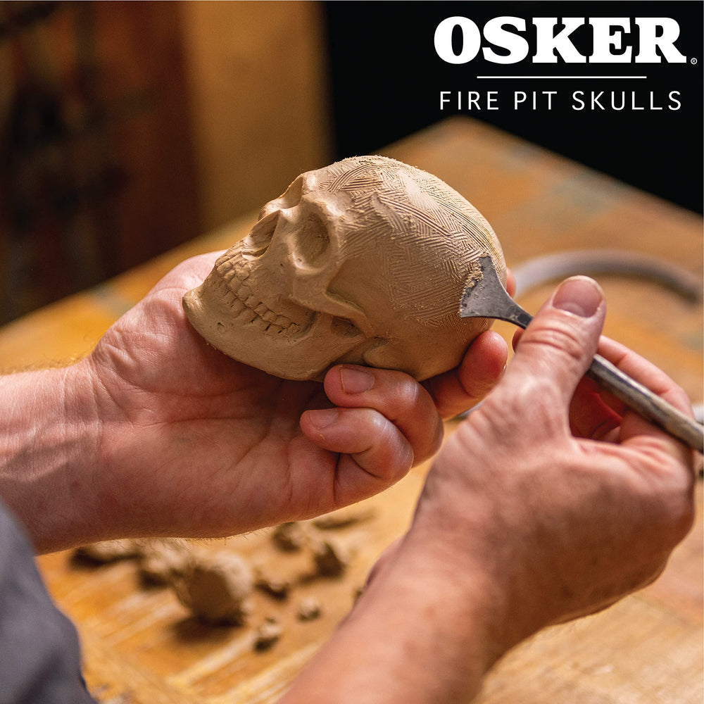 OSKER foam-protected packaging ensuring safe delivery of ceramic skulls