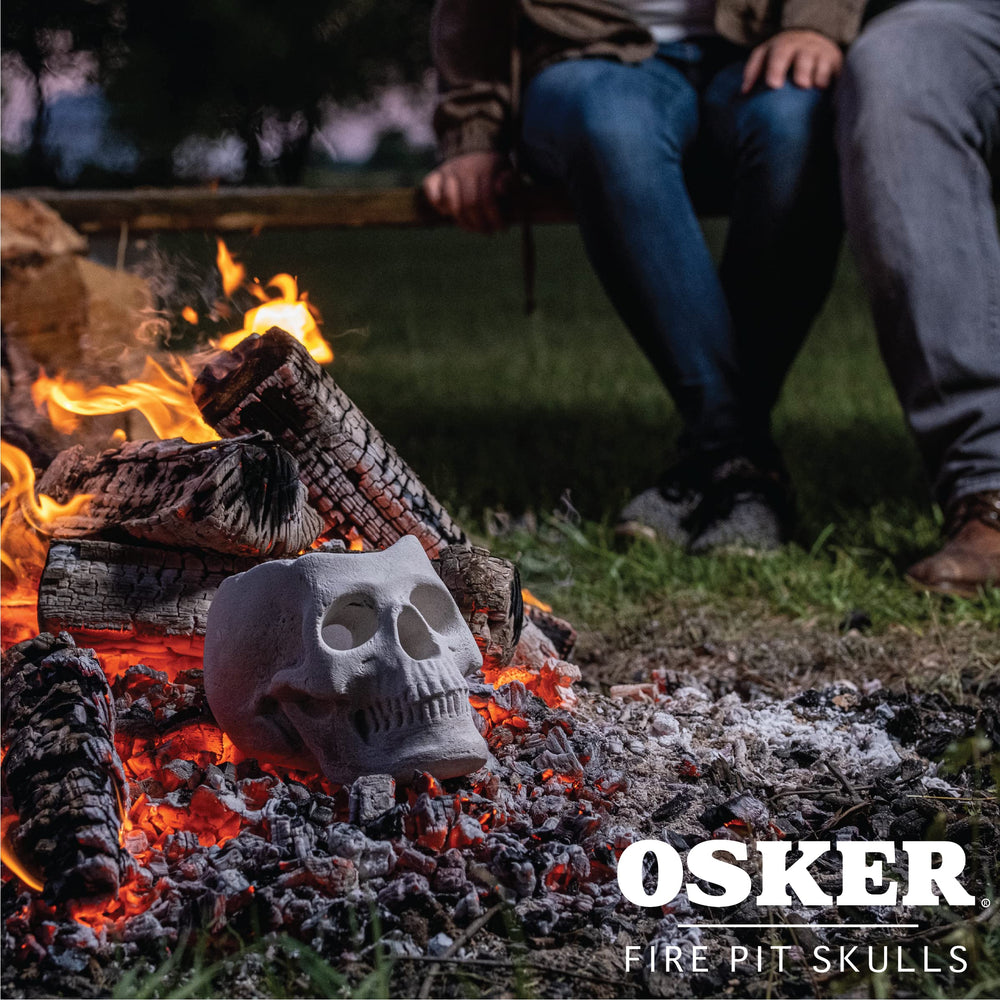 OSKER skull macro shot of refractory ceramic texture demonstrating heat resistance