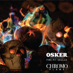 OSKER skull close-up texture highlighting ceramic finish and durable benefit