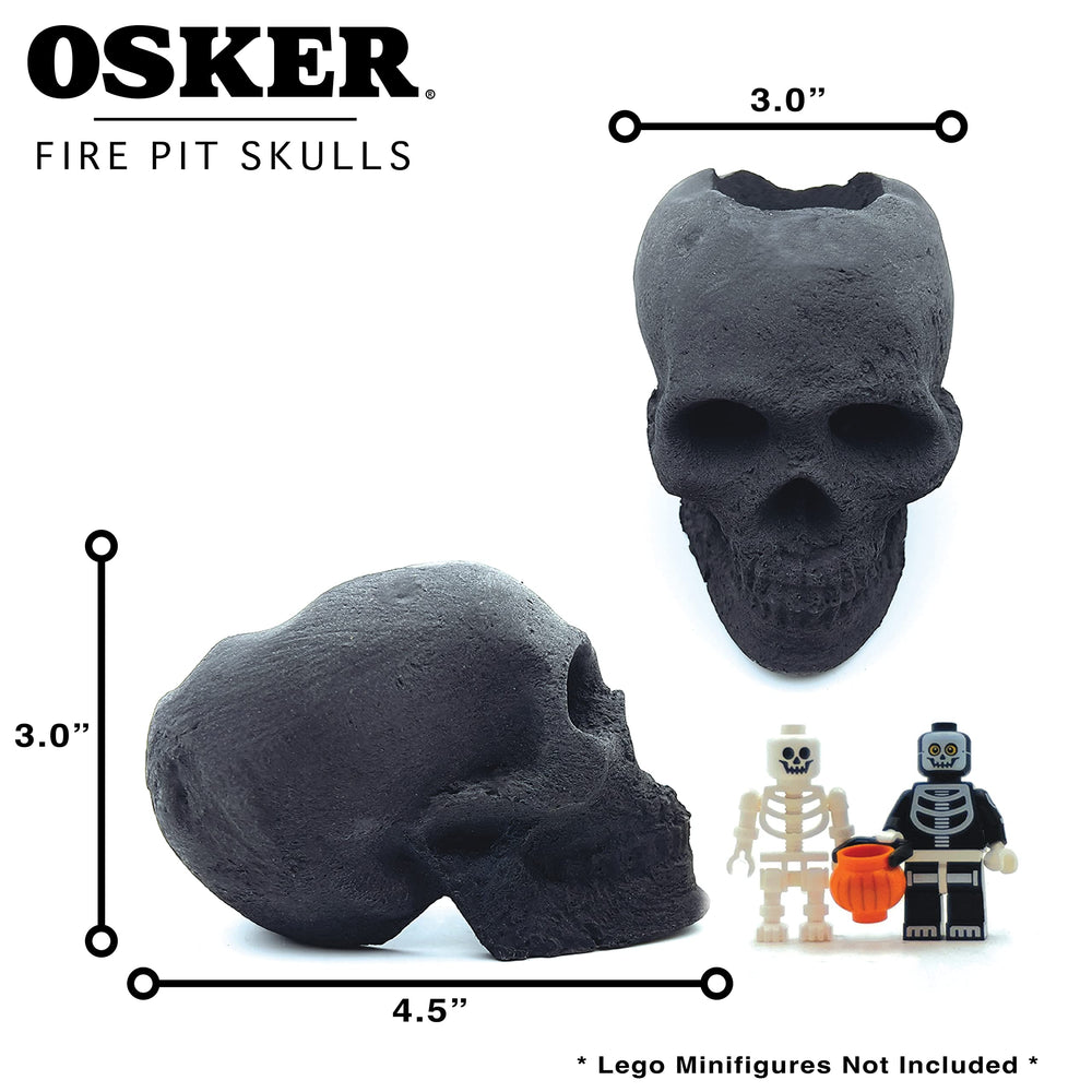 OSKER flame exiting skull eye socket creating dynamic visual interest
