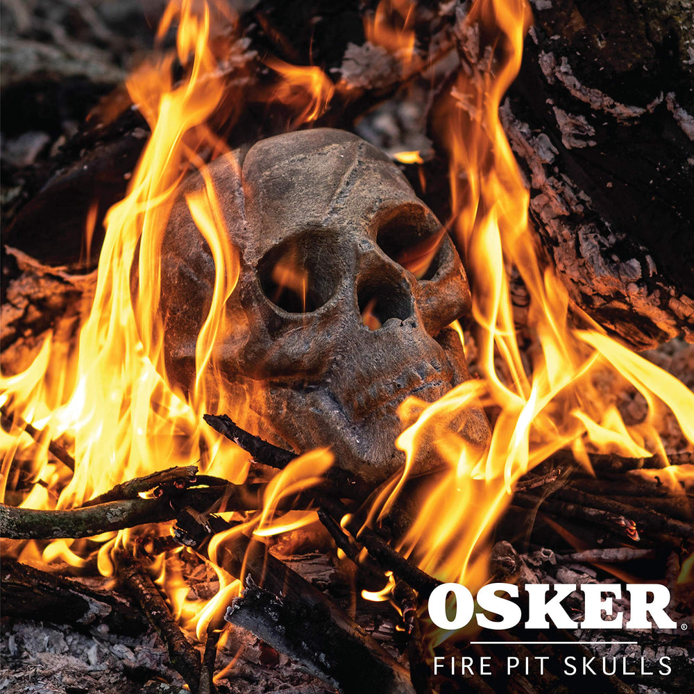OSKER skull next to ruler showing 9-inch scale for size clarity benefit