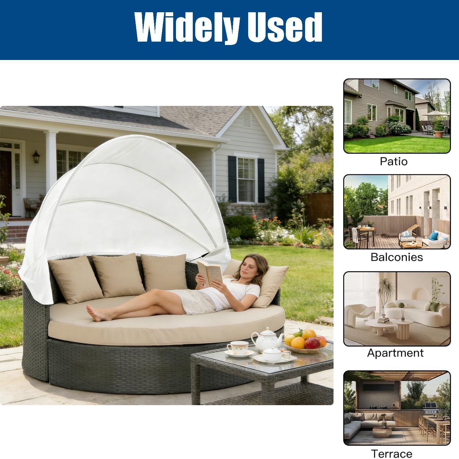 Oslimea folded cover with scale showing compact storage and easy delivery