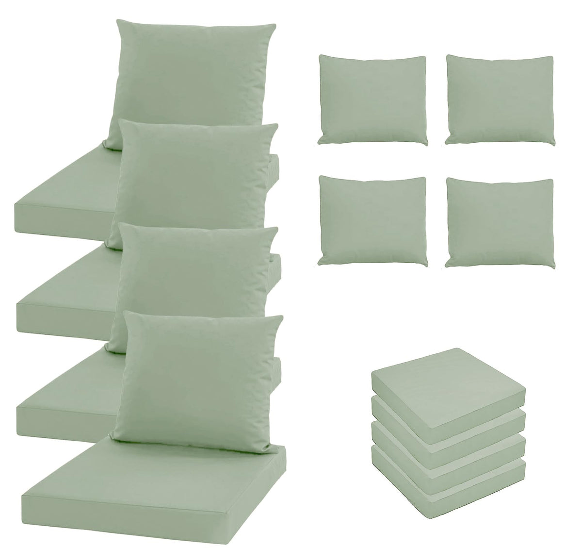 Oslimea front view bean green covers refreshing outdoor seating