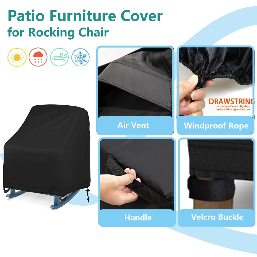 Oslimea Velcro buckle straps securing cover tightly in wind