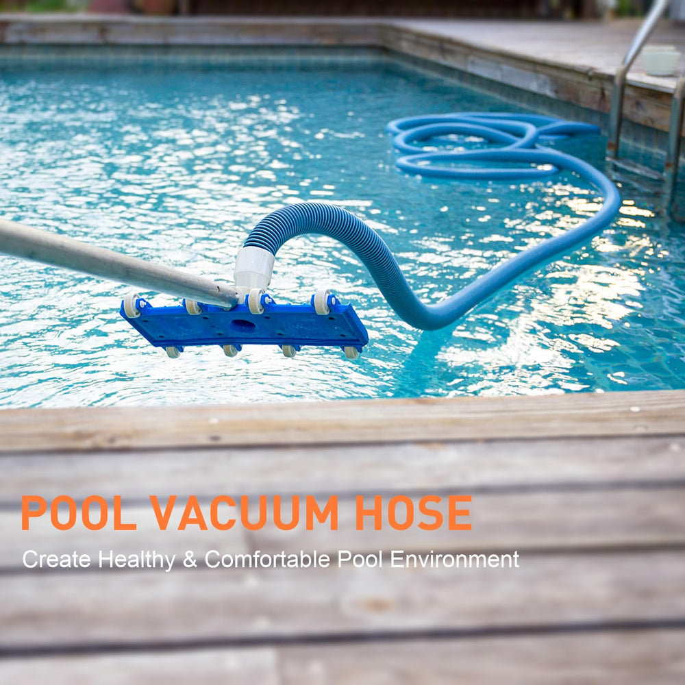 OSMOFUZE hose attached to a manual vacuum head removing debris for efficient cleaning