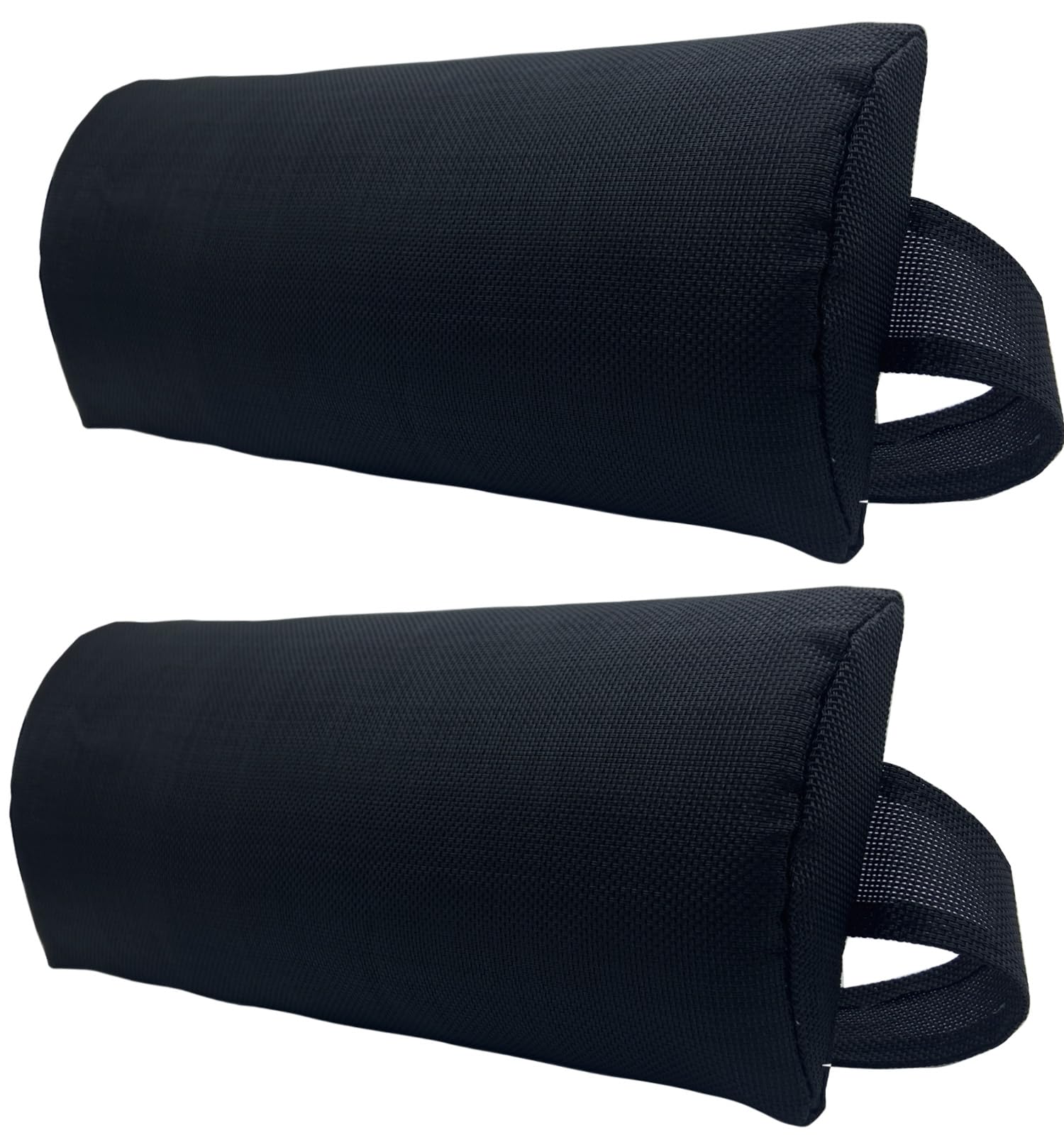 Ostlttyn front view of two head pillows showing compact packaging and portability benefit