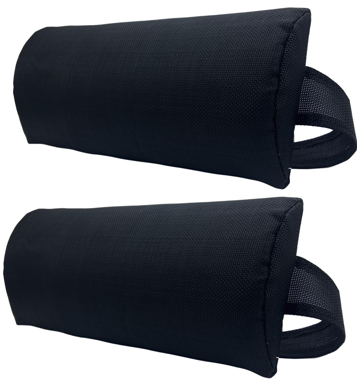 Ostlttyn front view of two head pillows showing compact packaging and portability benefit