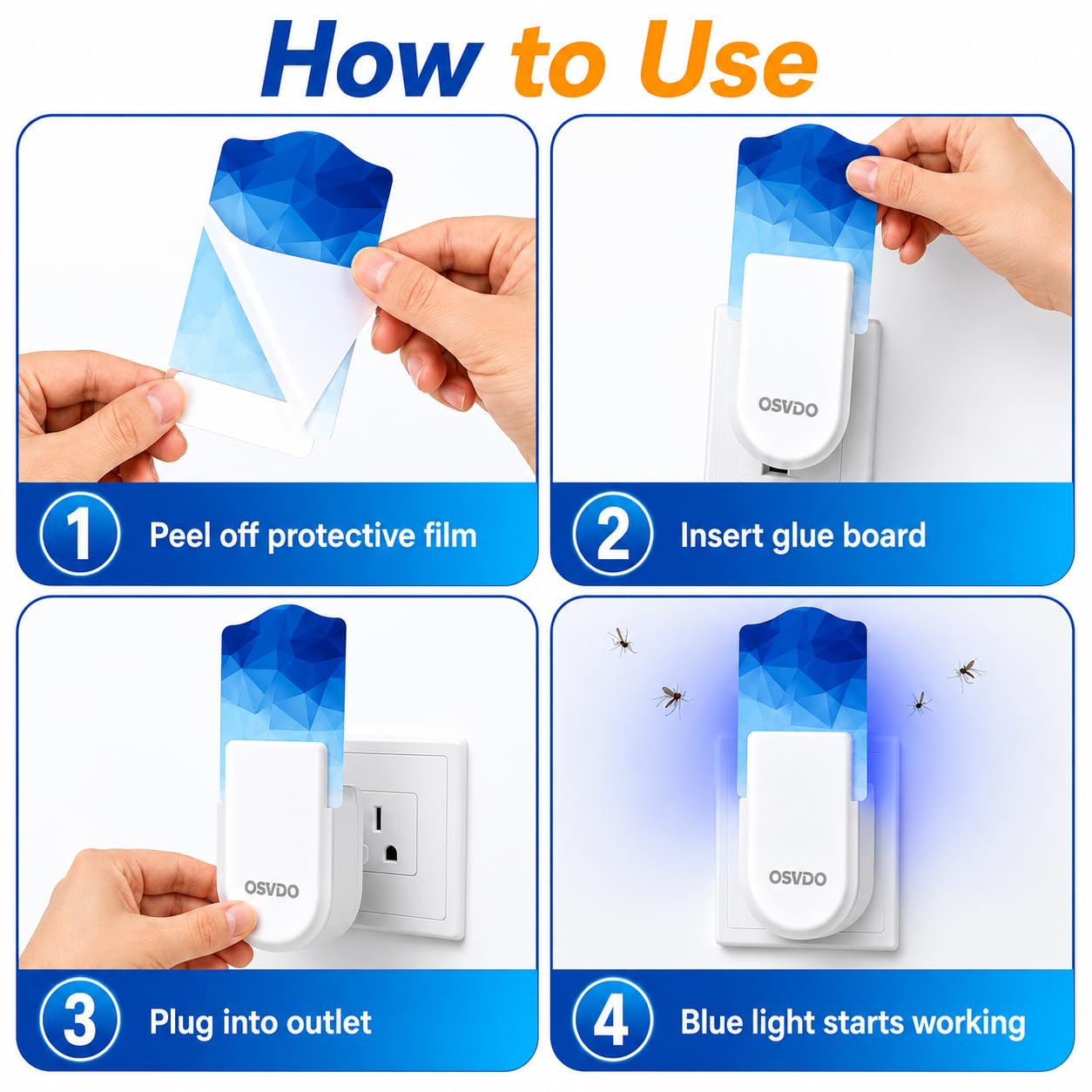 osvdo lifestyle countertop scene showing quiet, odor-free insect control