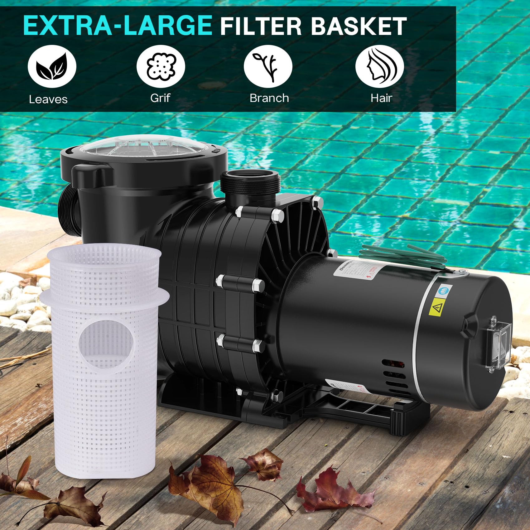 Oswerpon installed in an in‑ground pool plumbing line demonstrating reliable circulation benefit