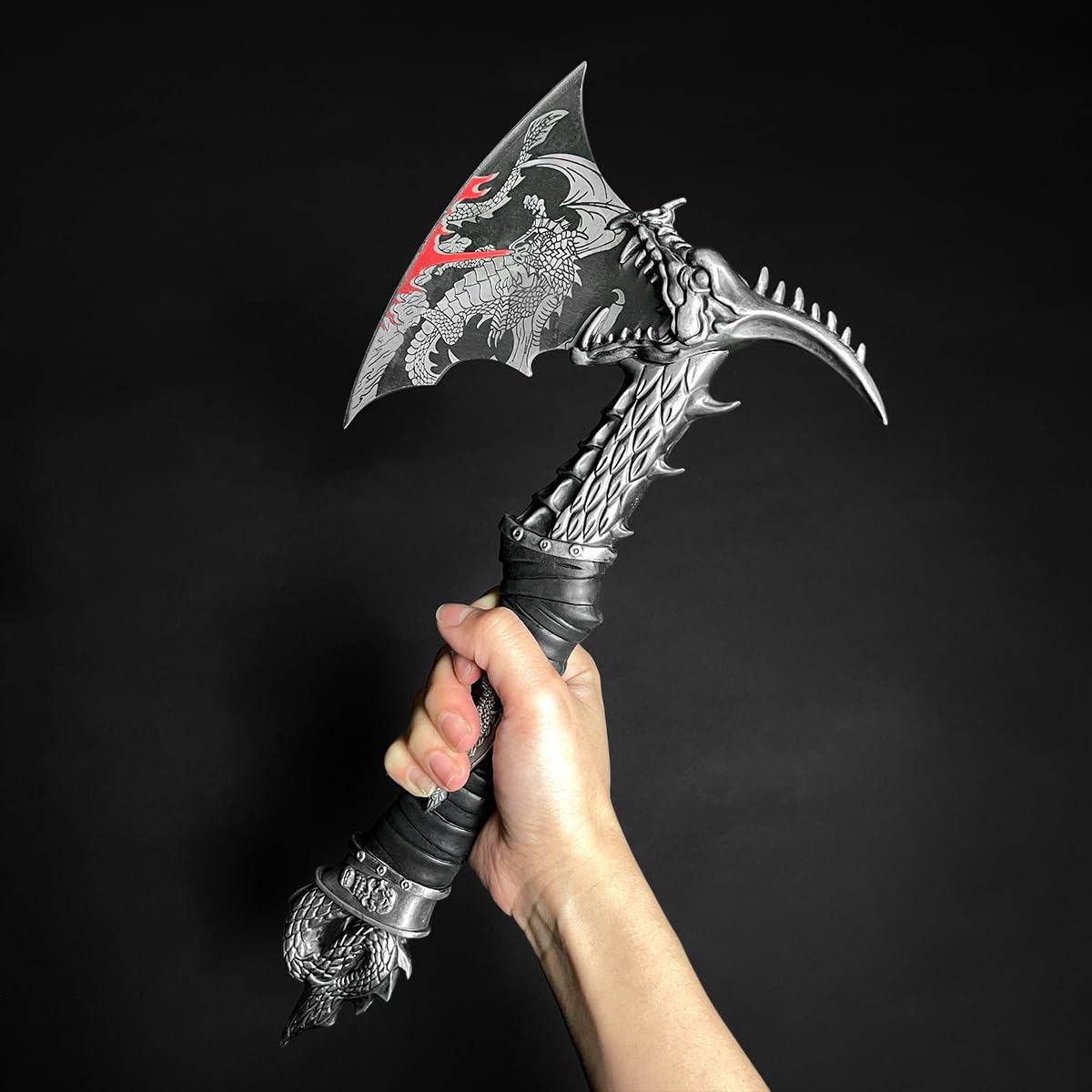 Otakumod laser engraving closeup showing crisp dragon artwork lasting finish