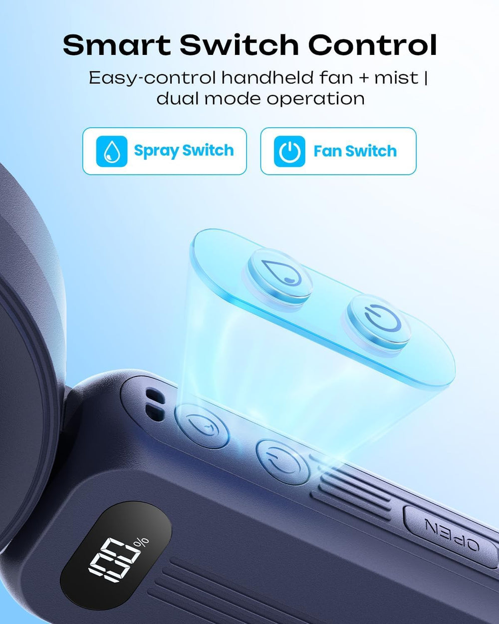 Otlonpe fan in an outdoor setting offering portable relief on the go