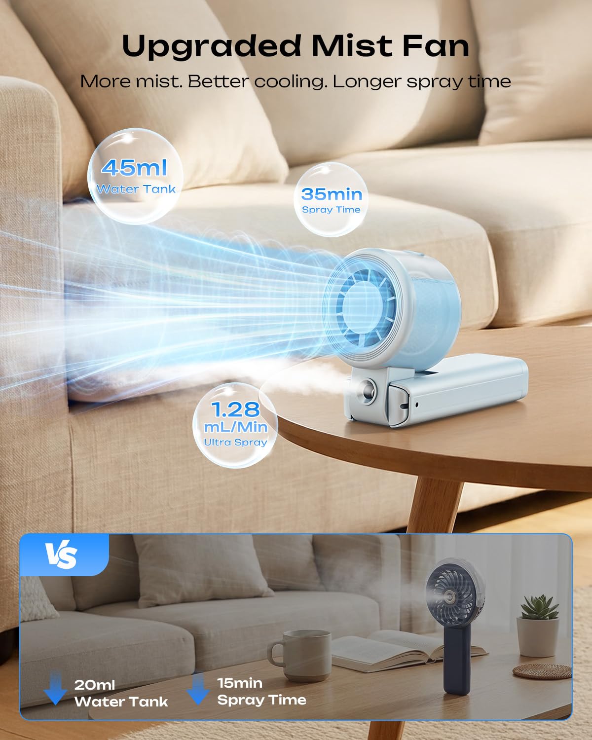 Otlonpe side profile focusing on five-speed buttons for tailored airflow