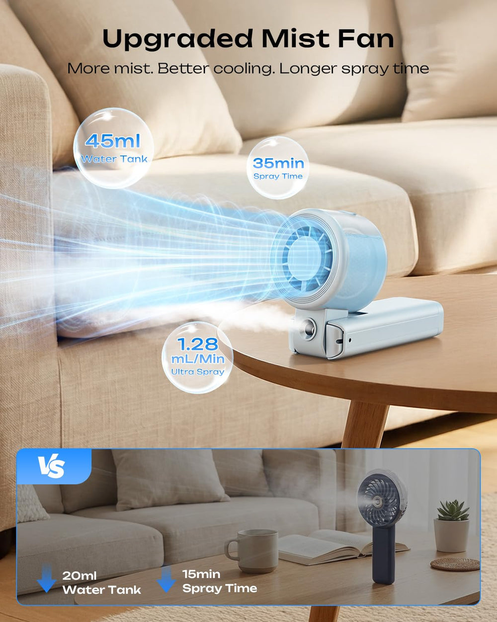 Otlonpe side profile focusing on five-speed buttons for tailored airflow